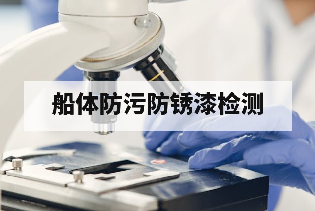 船体防污防锈漆体系认证与检测流程全解析